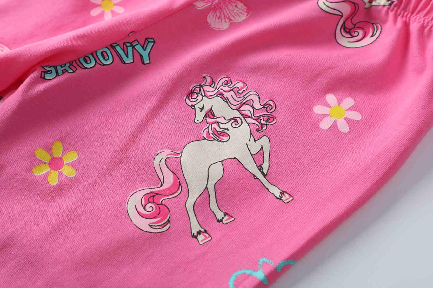 Dívčí 3/4 legíny Kugo SL3565 tmavší růžové